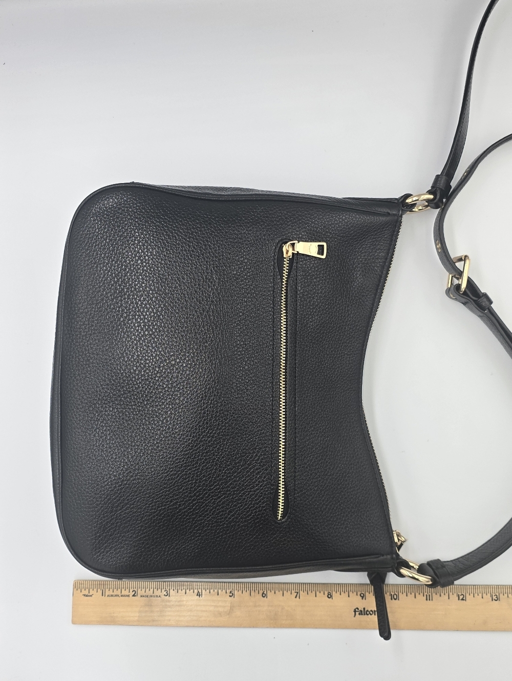 COACH C1648 Ellie File Bag Black Pebbled Leather Crossbody Shoulder Bag Purse ** - Picture 4 of 16